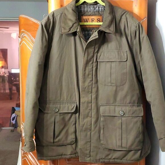 WFS mens winter coat. Kahai green. Size XL. Pockets and more Pockets. - Picture 1 of 16